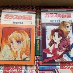 昭和レトロ　少女漫画　ガラスの仮面　全巻(1〜49巻)の画像