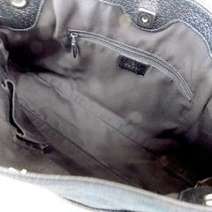 ■GUCCI グッチ GGキャンバス トートバッグ 121023 ブラック系 W38cm ショルダー 肩掛け 本物 札幌 西区 西野店の画像