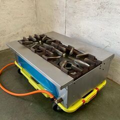 【フジマック】 卓上 2口コンロ ガスコンロ FGTC60-45 LPガス 業務用 厨房 厨房機器 店舗 店舗用品 飲食 キッチン A0548の画像