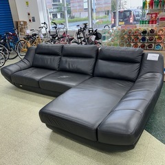 リユースのサカイ東金店 大川家具 L字ソファー TJ15257の画像