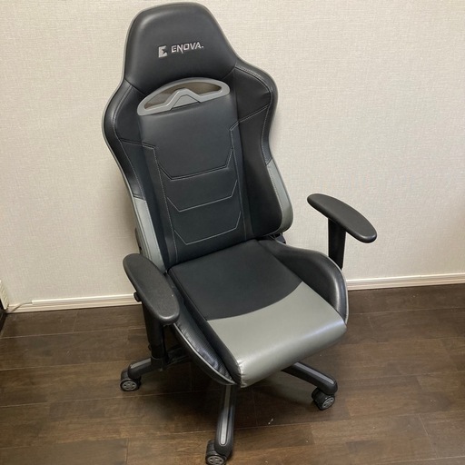 ゲーミングチェア ミドルバック バケットシート ヘッドレスト ランバーサポート