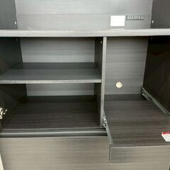 ★リユースのサカイ高崎店★TJ12919 アイリスオーヤマ株式会社 食器棚 黒 H175.5×D41×W79.5 クリーニング済みの画像