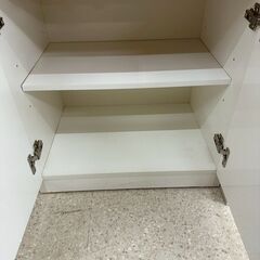 ★リユースのサカイ高崎店★TJ12920  食器棚 白 H180.5×D42×W59 クリーニング済みの画像