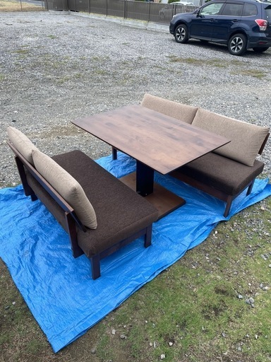 昇降式　ダイニングテーブルセット　寸法は説明欄に