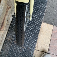 Simple Style 　折りたたみ自転車　16インチ　バニラ色の画像