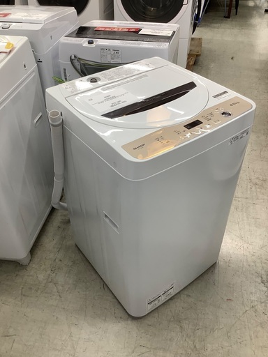 安心の1年保証付き！！　SHARP 　6.0kg全自動洗濯機　ES-GE6F  2022年製