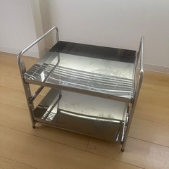 川口工器　燕三条　シンク下収納ラック　スライドラックの画像