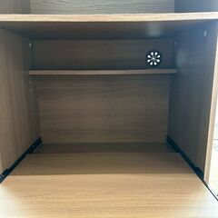 ★リユースのサカイ高崎店★TJ12923  食器棚 茶 H178×D38×W60 クリーニング済みの画像