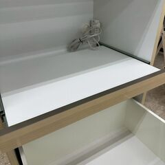 ★リユースのサカイ高崎店★TJ12925 泉洋化工(株) レンジ台 白 H120.5×D45×W59 クリーニング済みの画像