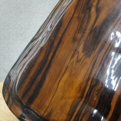 縞黒檀 座卓 ローテーブル 幅134×奥行73×高さ34㎝ 和家具 和室 座敷机 札幌市 西岡店の画像