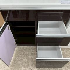 ★リユースのサカイ高崎店★TJ12926 三幸ジャパン(株) レンジ台 白 H85.5×D51×W80 クリーニング済みの画像
