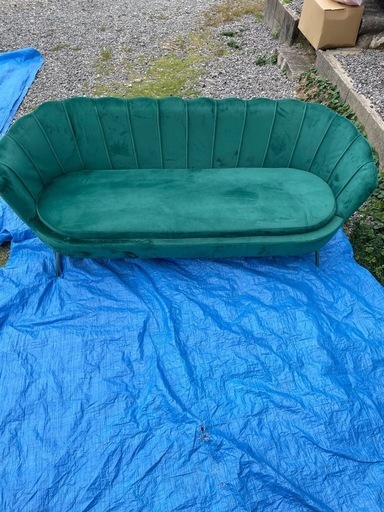 3人がけソファ　
ベロア