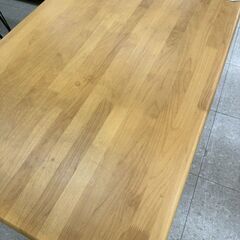 ★リユースのサカイ高崎店★TJ12928 全国家具連合 ダイニングテーブル ライトブラウン H68×D76×W121 クリーニング済みの画像