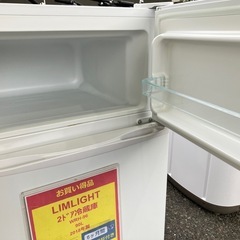 LIMLIGHT 2ドア冷蔵庫　90L　WRH-96 2018年製の画像