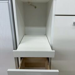 ★リユースのサカイ高崎店★TJ12932  レンジボード 白 H192×D44.5×W114.5 クリーニング済みの画像