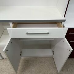 ★リユースのサカイ高崎店★TJ12932  レンジボード 白 H192×D44.5×W114.5 クリーニング済みの画像