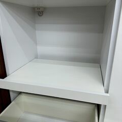 ★リユースのサカイ高崎店★TJ12933  レンジボード 白 H192×D45×W90 クリーニング済みの画像