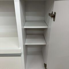 ★リユースのサカイ高崎店★TJ12933  レンジボード 白 H192×D45×W90 クリーニング済みの画像