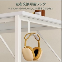 新品未使用 Alebert デスク 机 パソコンデスク 幅80*奥行40*高74cm 勉強机 桌子 テーブル 作業机 コンパクト 収納袋付き 頑丈 安定 組立簡単 一人暮らし (80cm, ホワイト)の画像