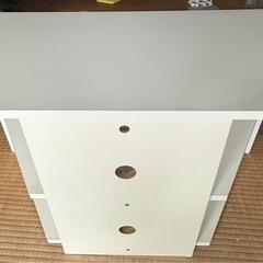 【角にぴったり】コーナーラック 白｜配線穴付き・和室にも◎の画像