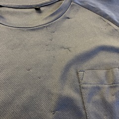 M2510-039 インナー Tシャツ ネイビー×ブルー Mサイズ ほつれ汚れ有り の画像