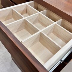 ⭐高野木工⭐4段サイドチェスト⭐レッチェ80⭐ウォールナット⭐ブラウン⭐No.1531⭐の画像