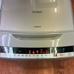 洗濯機日立beatwash 17年10kg BW-KSV100B 50-60Hz 仙台市内無料配達設置の画像