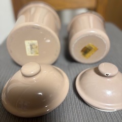 ホーローキャニスター　容器　大小２個セットの画像