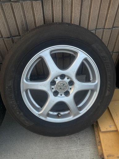 195/65R15夏タイヤホイールセット pcd114.3 2017年製ヨコハマ