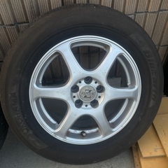 195/65R15夏タイヤホイールセット pcd114.3 2017年製ヨコハマの画像
