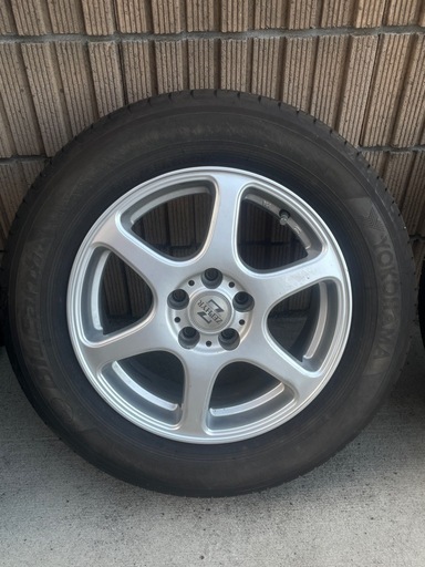 195/65R15夏タイヤホイールセット pcd114.3 2017年製ヨコハマ