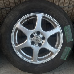 195/65R15夏タイヤホイールセット pcd114.3 2017年製ヨコハマの画像