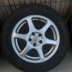 195/65R15夏タイヤホイールセット pcd114.3 2017年製ヨコハマの画像