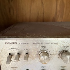 【無料・引き取り限定】Pioneer プリアンプ QC-80A（ジャンク品・通電未確認） の画像
