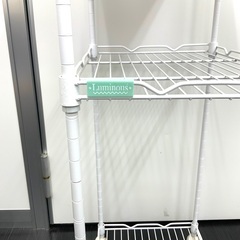大45 【美品】キッチンワゴン　高さ調節可能　スチールラックの画像