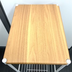 大45 【美品】キッチンワゴン　高さ調節可能　スチールラックの画像