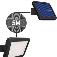 LEDソーラーライト LED センサ ーライト 防水分離型 IP65防水 屋外照明 LED作業灯 防犯ライトセキュリティライトの画像