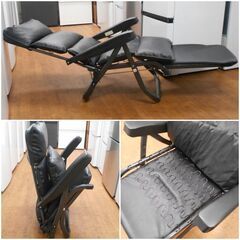 ♪ベルーナ リクライニングチェア フットレスト付 1人掛けソファ オットマン♪の画像