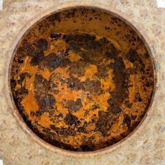 🍓 龍文堂造 鬼あられ？ 霰 銅蓋 鉄瓶  トゲ状デザイン 茶釜の画像