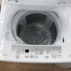 ★リユースのサカイ春日部店★KJ12012 TOSHIBA 洗濯機 AW-45GA2 4.5kg 23年製 動作確認／クリーニング済みの画像