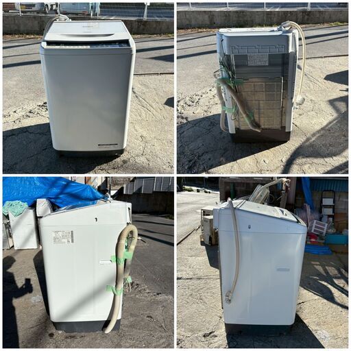 【‼️✨最終値下げ✨‼️】HITACHI ビートウォッシュ 9kg 洗濯機 インバーター搭載 2017年製 ✨簡易清掃・動作確認済み❗