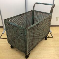【エコツール半田店】カゴ付き台車 型番、メーカー不明【愛知県/名古屋市/知立市/半田市/岡崎市/小牧市/工具】 【ITUO7HIX6ZIM】★ 出張買取 も好評受付中！の画像