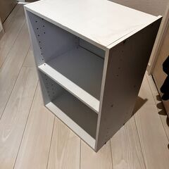 値下げしました！【家具】カラーボックス2段・ホワイトの画像