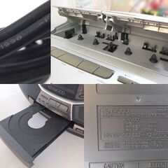 現状品 ケンウッド ポータブルマイクロCDシステム PMS-F3 ラジカセ リモコン付き KENWOOD☆ 札幌市 北区 屯田 の画像