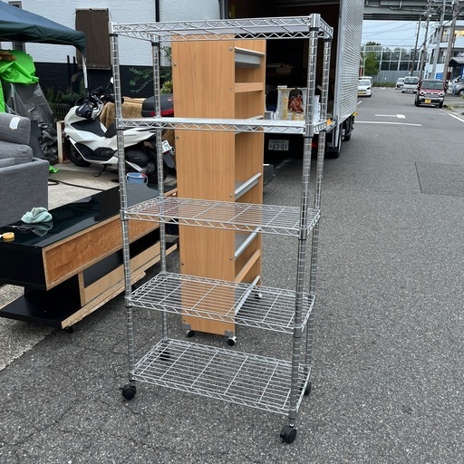 メタルラック キャスター付き スチールラック 5段 五段 ラック【75