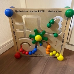 【おもちゃまとめ売り】Smile Me　ビーズステアリング　bead steering 木製知育玩具の画像