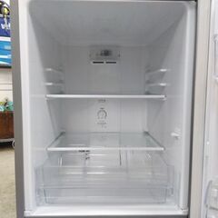 AQUA 126L 2ドア冷蔵庫 AQR-13J(S) シルバー 2020年製 アクア 冷蔵庫 100Lクラス キッチン家電 新生活 札幌市中央区 南12条店の画像