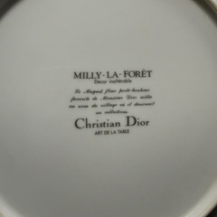 Christian Dior 大皿 ミリラフォーレ すずらん柄 ホワイトの画像
