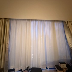 カーテン(レース付き)×2組の画像
