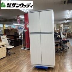 ジモティー限定価格！S721 ⭐ サンウッディ シューズボックス 下駄箱 リヨン80H 約27足収納可能 幅78cm USED の画像